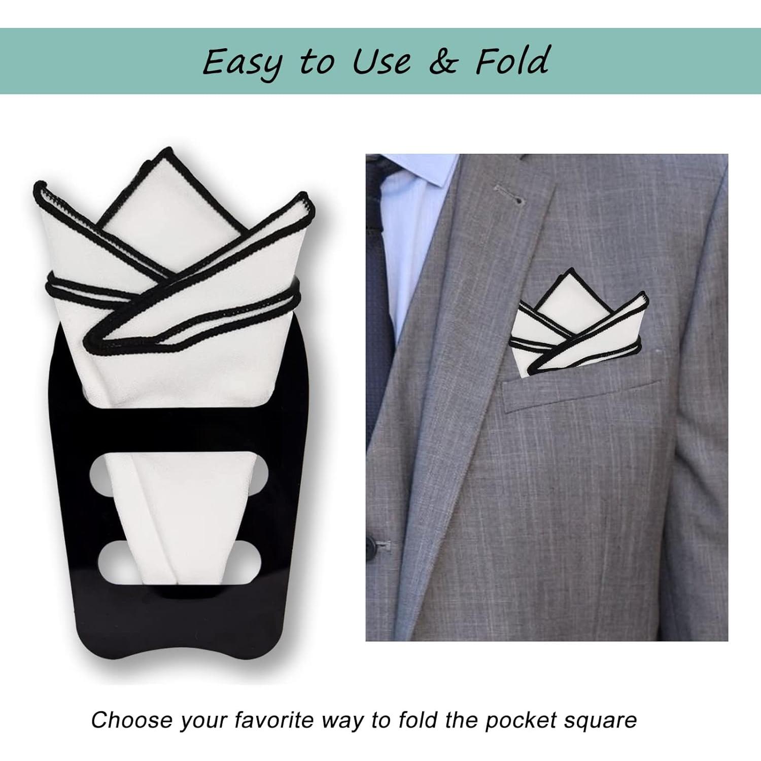 Soporte para Pañuelos de Bolsillo Luckyvestir - Paquete de 8