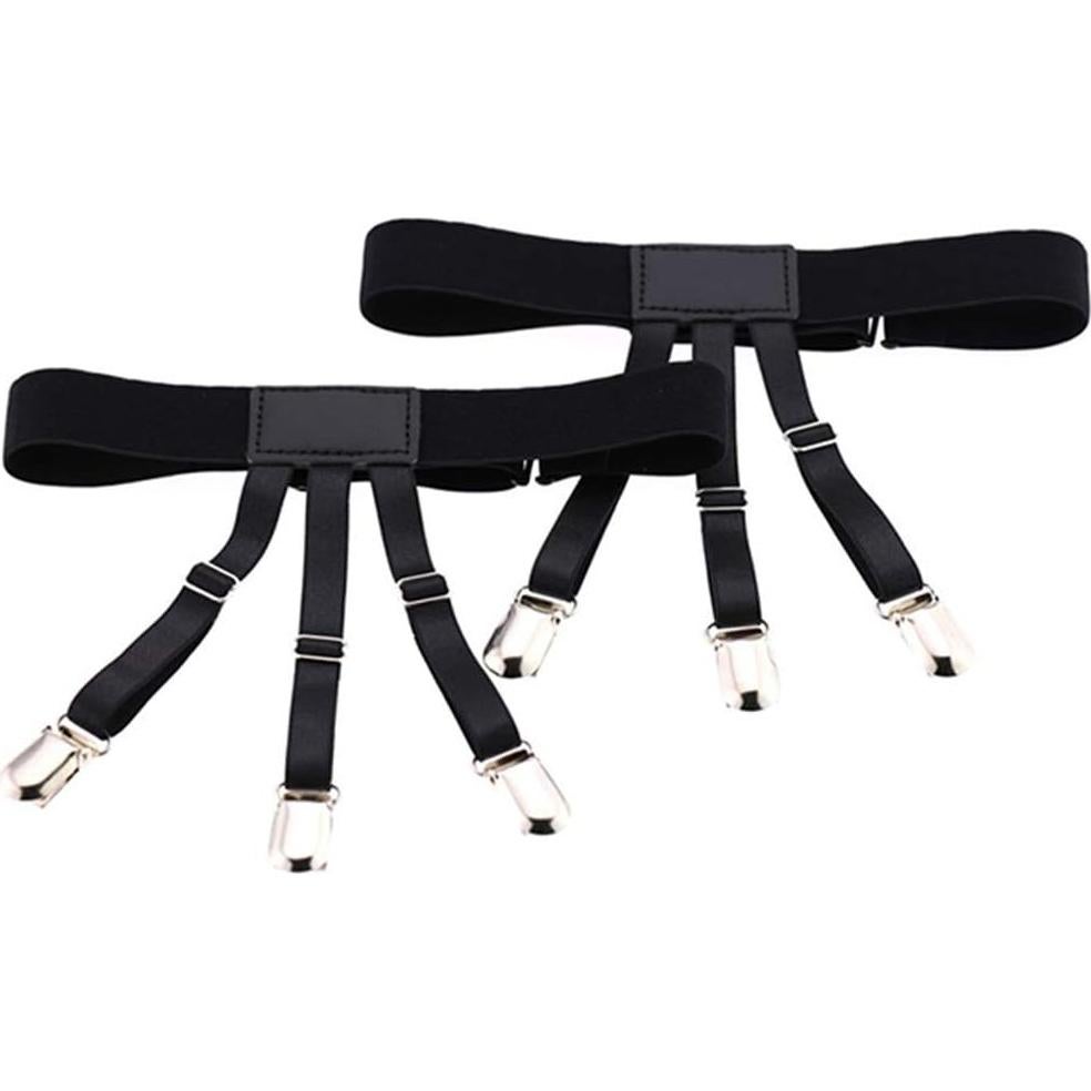 Sujetadores de Camisa Kedofe para Hombre Ajustables Antideslizantes