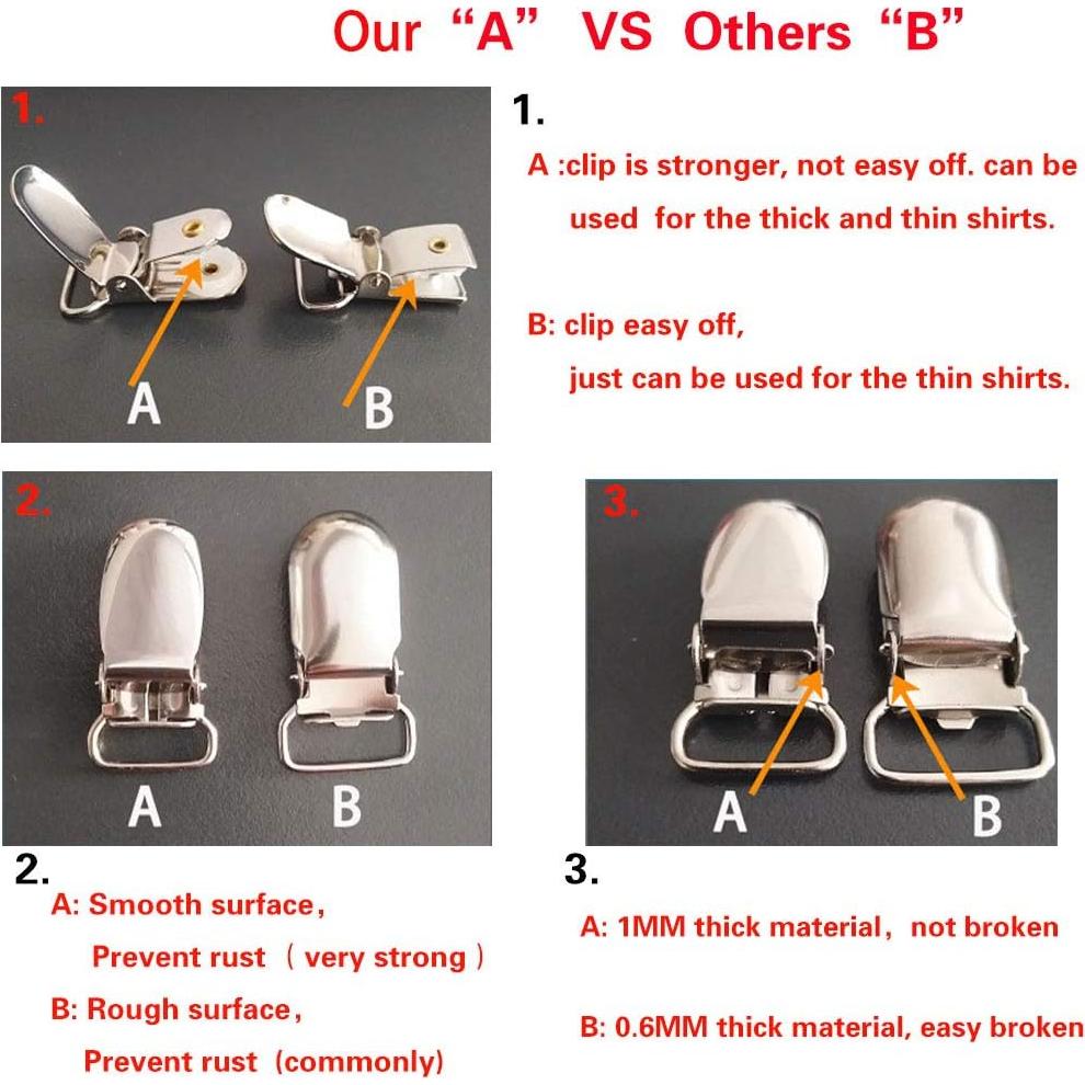 Sujetadores de Camisa Kedofe para Hombre Ajustables Antideslizantes