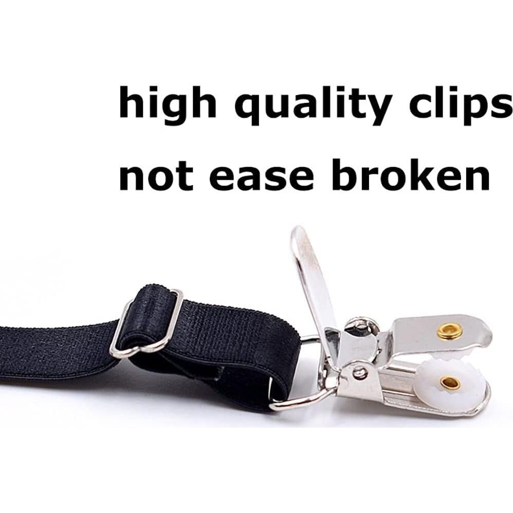 Sujetadores de Camisa Kedofe para Hombre Ajustables Antideslizantes