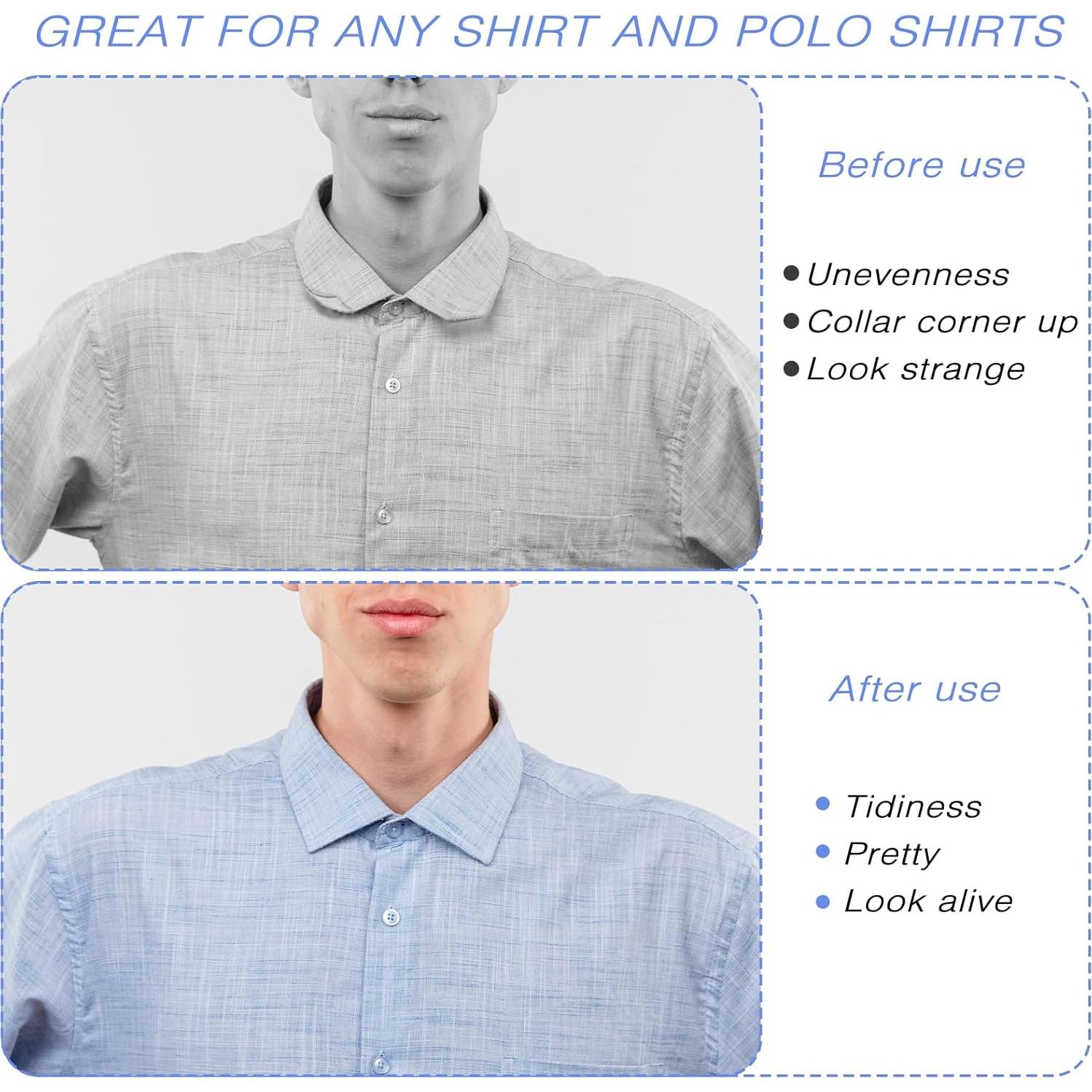 120 Soportes de Collar para Camisas de Hombre FdcLixuvol