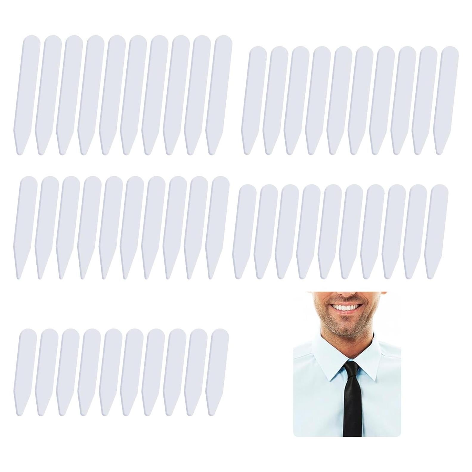 100 Soportes de Cuello de Plástico Blanco ZEYIYER - 5 Tamaños