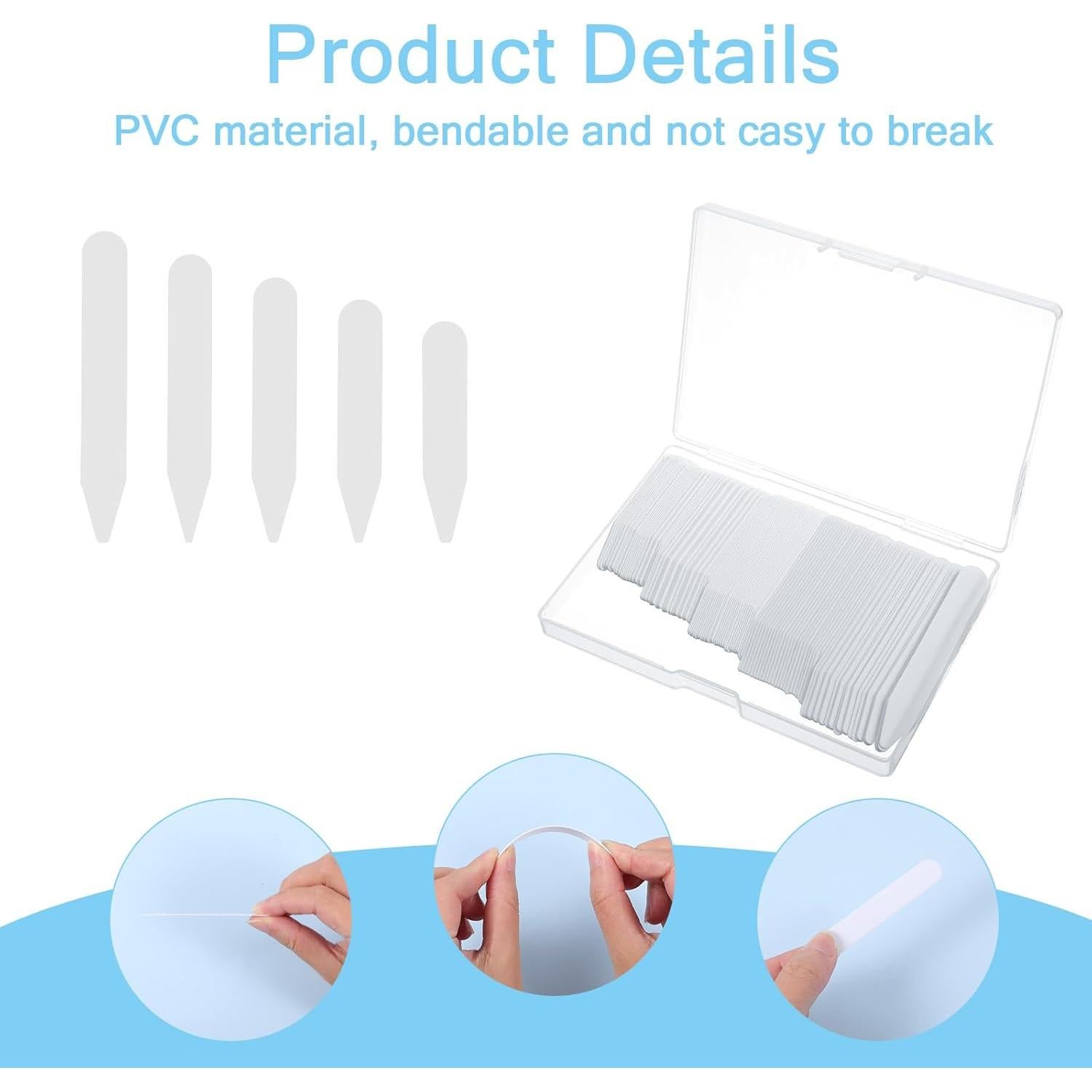 150 Estabilizadores de Cuello para Camisas de Hombre BOHUIZ