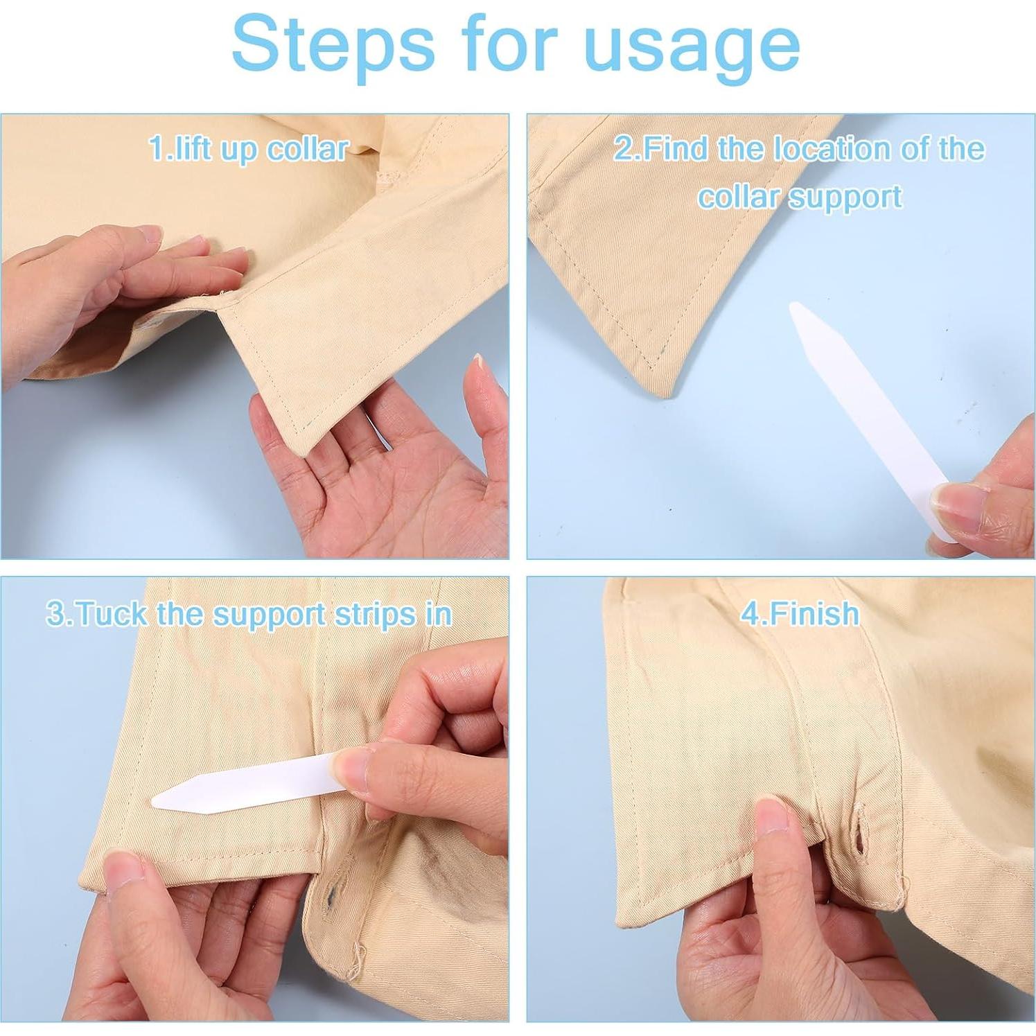 150 Estabilizadores de Cuello para Camisas de Hombre BOHUIZ