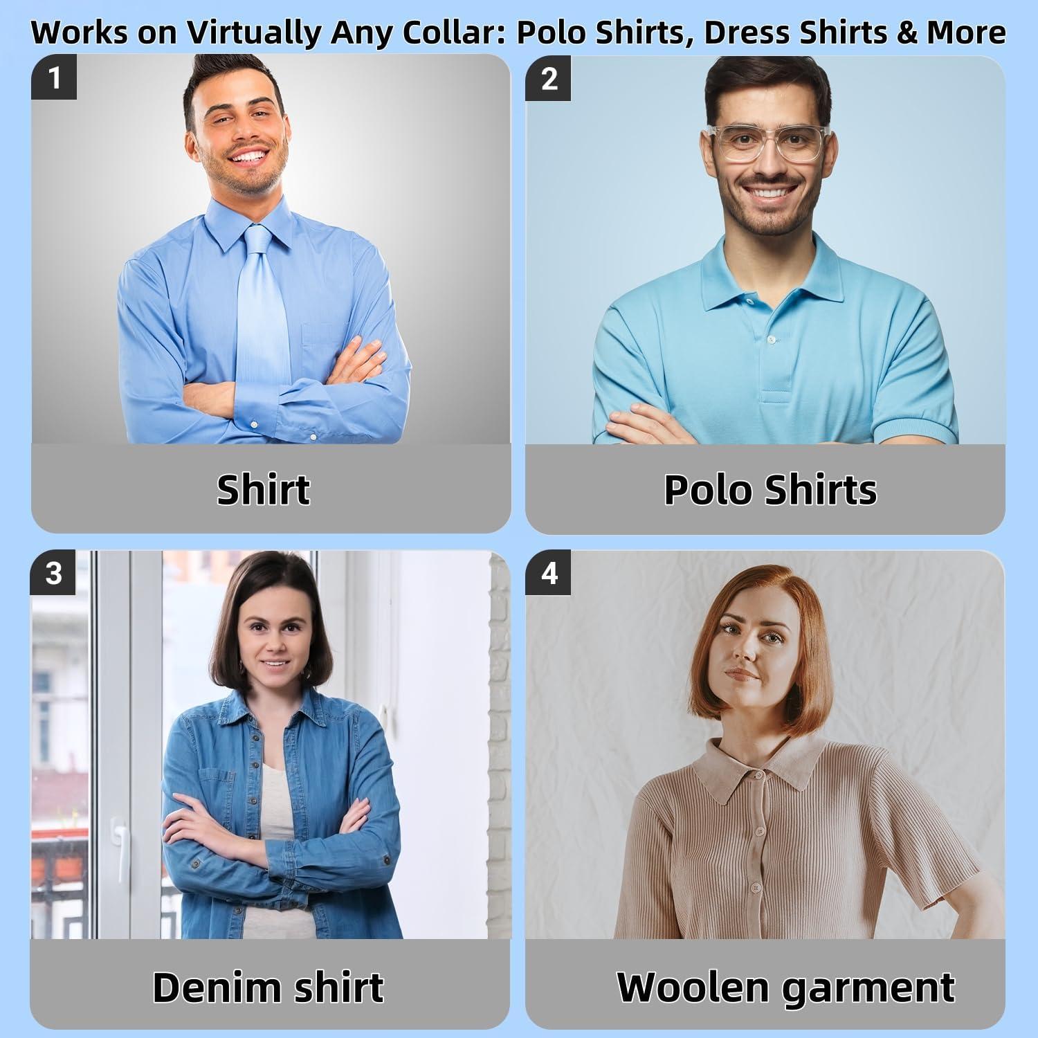 Soportes de Cuello KuuDack 100 Piezas PVC Antiarrugas