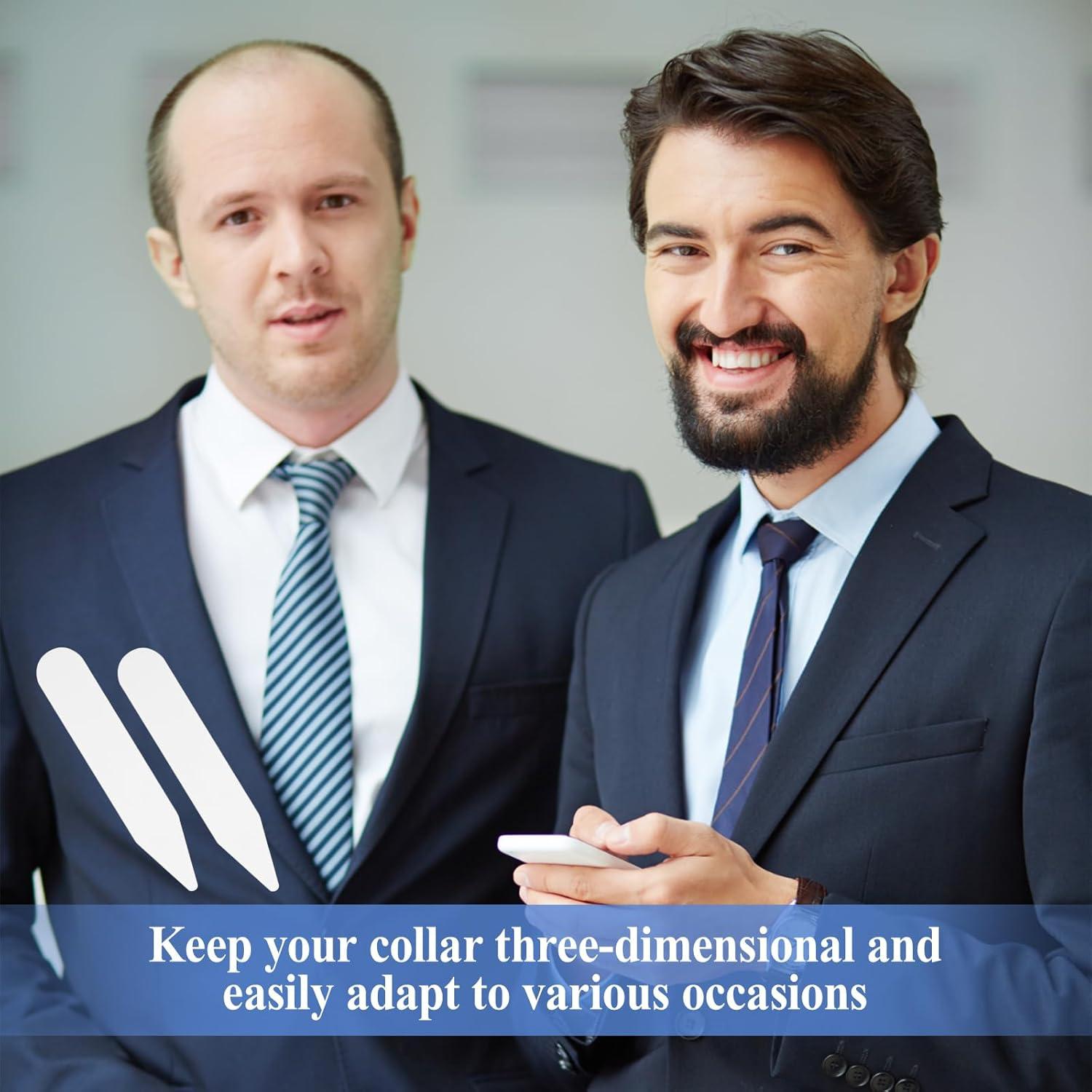 Estabilizadores de Cuello de Camisa Ymapinc - 100 Piezas PVC 5.5cm