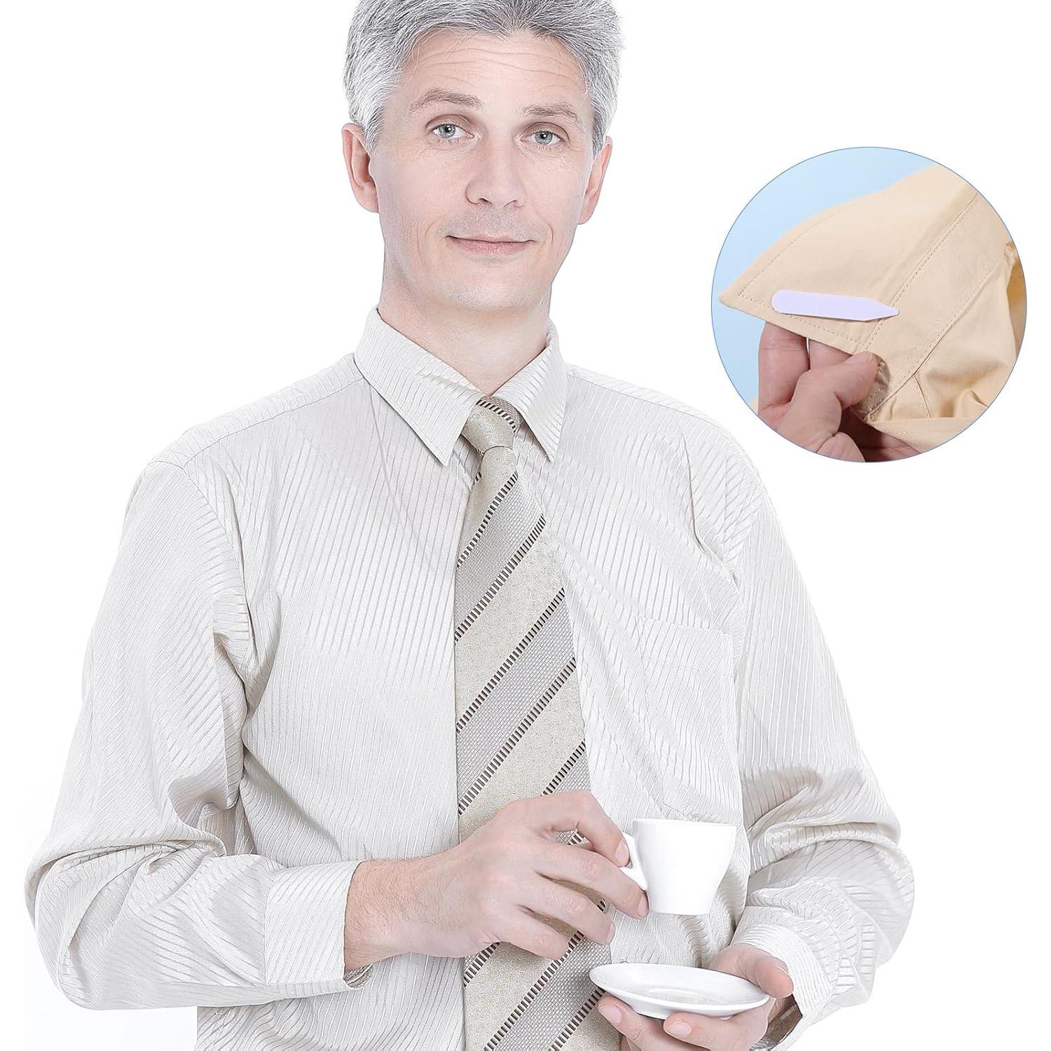 Estabilizadores de Cuello de Camisa Ymapinc - 100 Piezas PVC 5.5cm