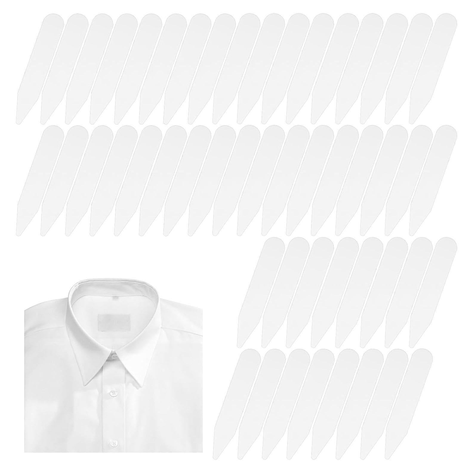 Insertos de Cuello de Camisa Ymapinc 50PCS Plástico Blanco 5.51cm