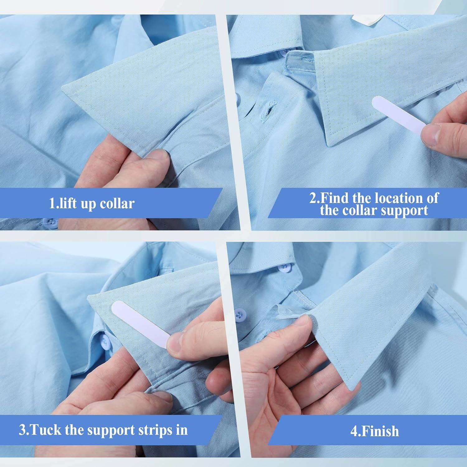 Insertos de Cuello de Camisa Ymapinc 50PCS Plástico Blanco 5.51cm