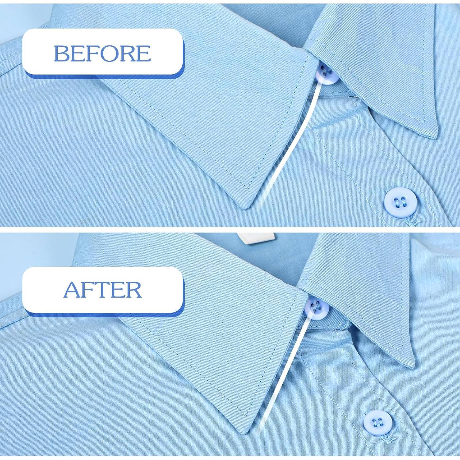 Insertos de Cuello de Camisa Ymapinc 50PCS Plástico Blanco 5.51cm