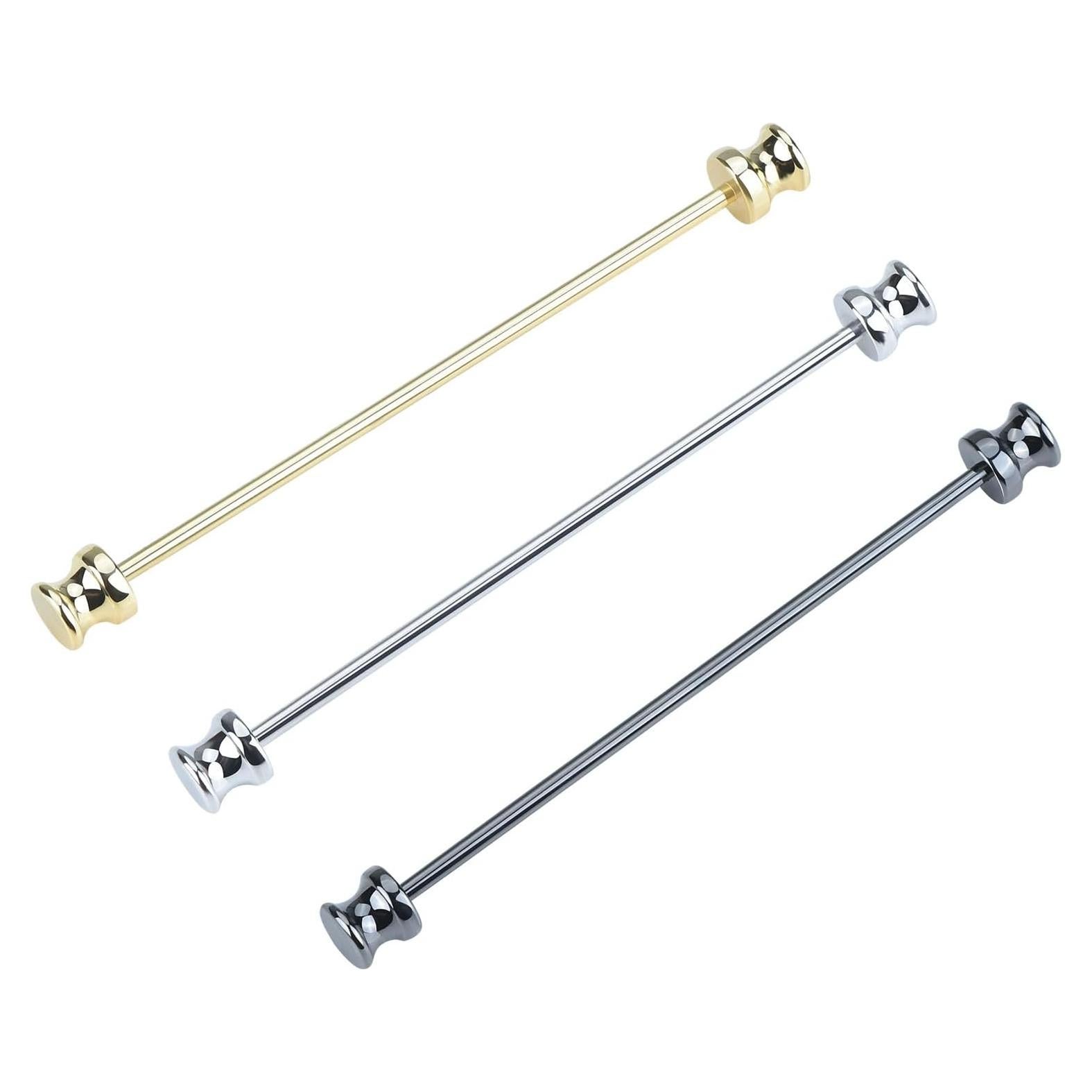 3 Pinzas de Corbata de Cobre YYYBONNIE en Oro, Plata y Negro