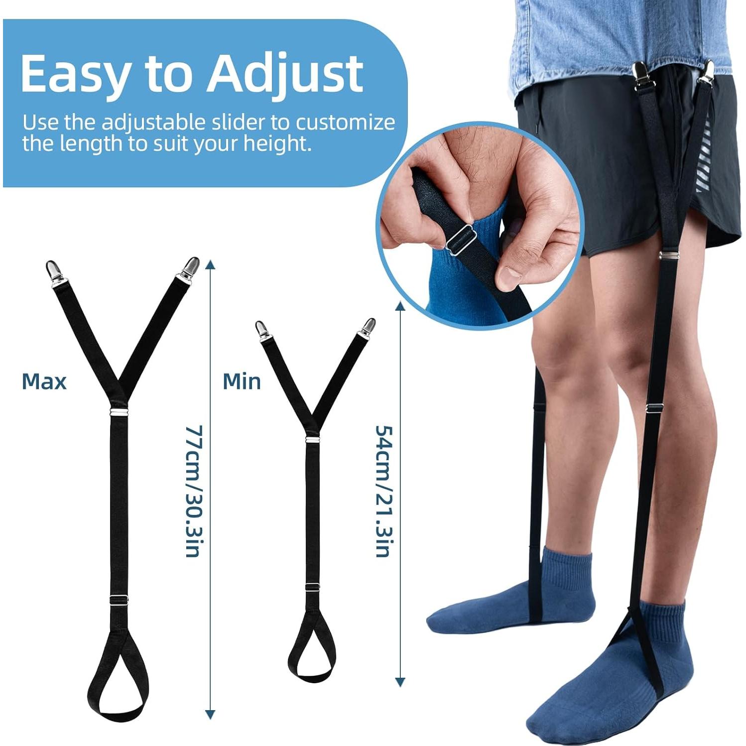 EGGBOY Sujetadores de Camisa Ajustables para Hombres - 2 Pares