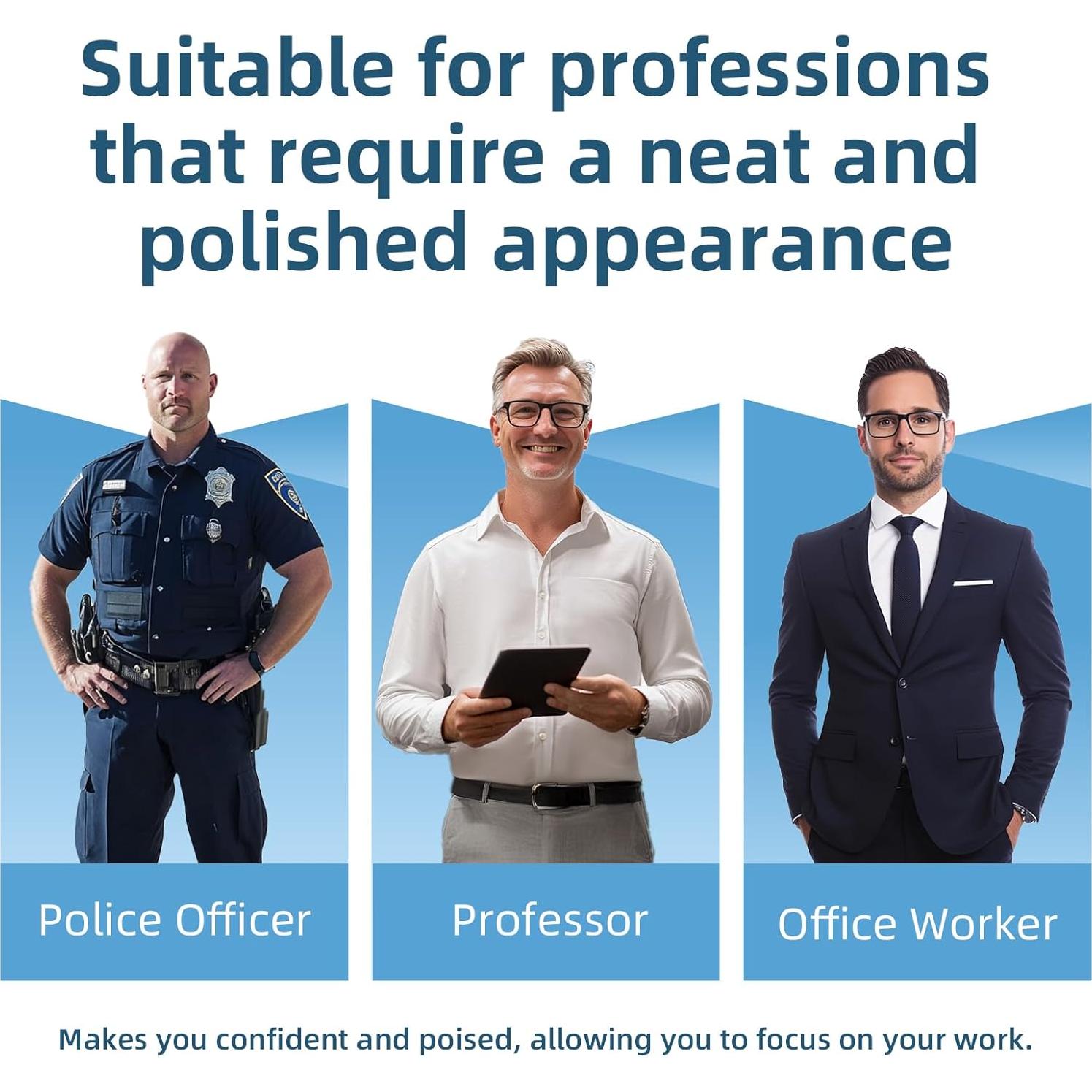 EGGBOY Sujetadores de Camisa Ajustables para Hombres - 2 Pares