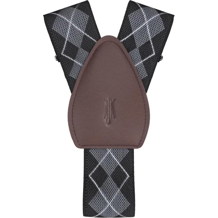 Soporte para Camisa de Hombre KK & JAY Argyle Negro/Gris