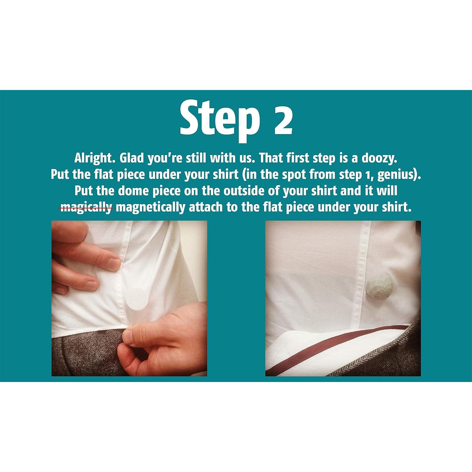 Camisetas Magnéticas Magnetuck para Hombres - Gris Gunmetal