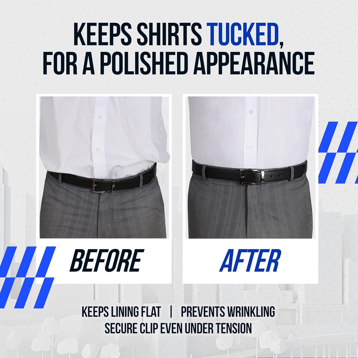 Sujetador de Camisa Shirt Stay Plus Estilo Estribo Negro