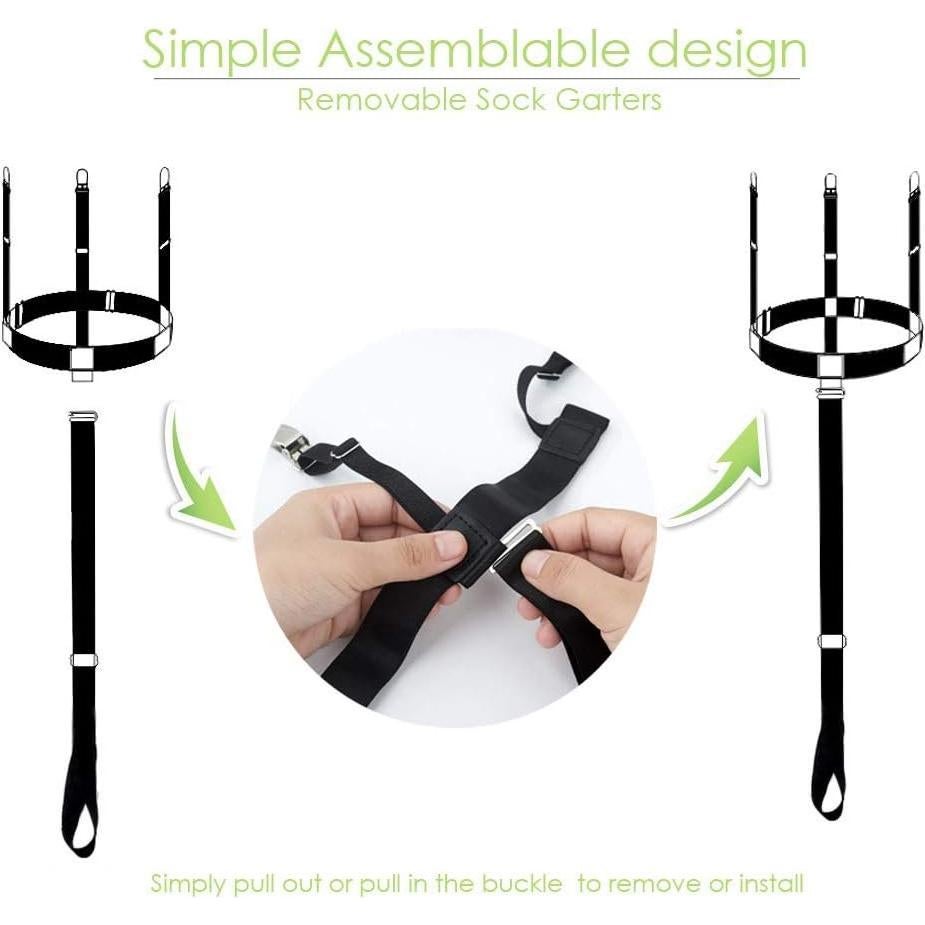 Camisa de Estilo Mejorado para Hombre con Cinturón de Estribo