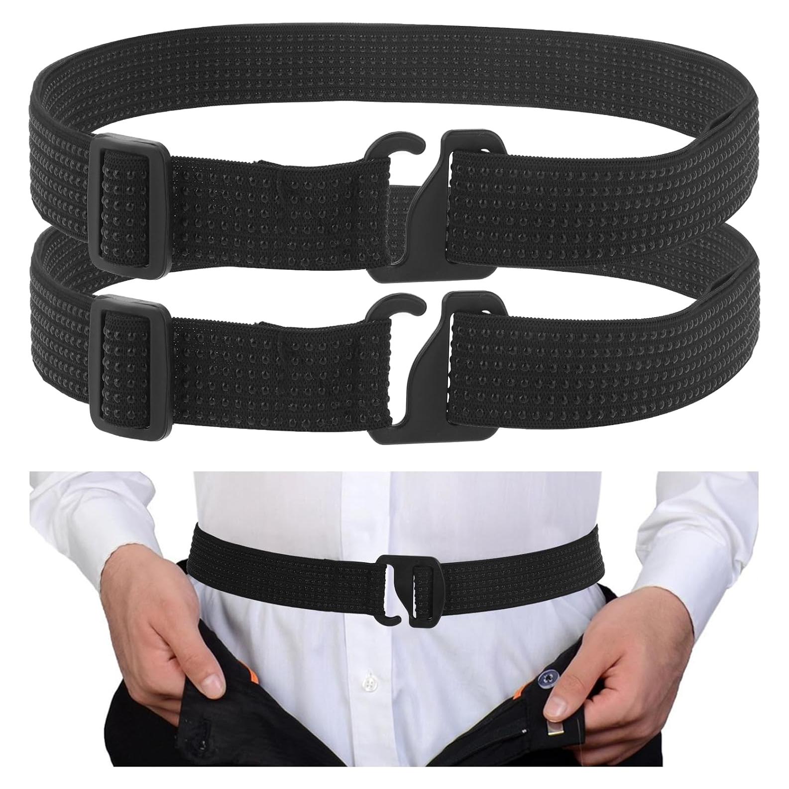 Cinturones Antideslizantes para Camisas Qianyu - 2 Pcs Ajustables