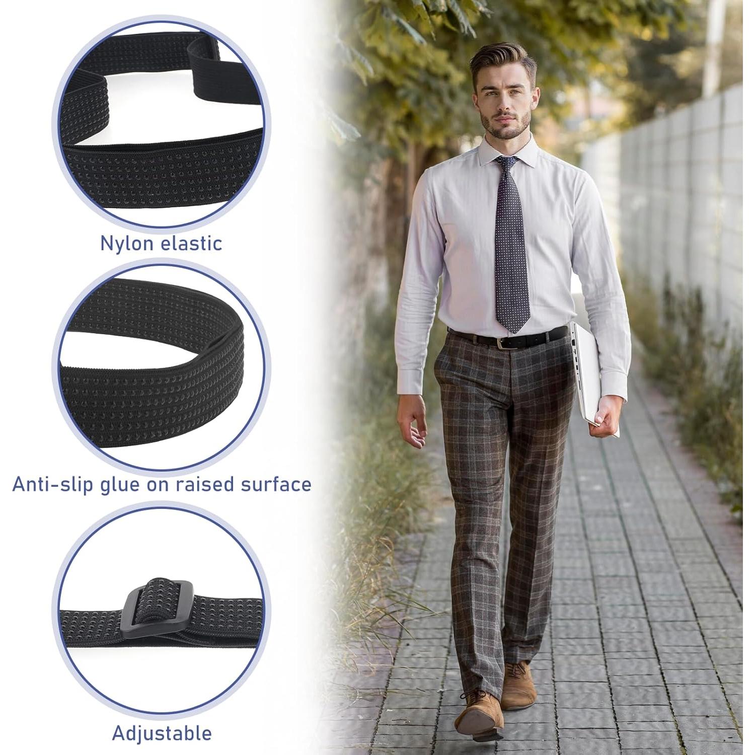 Cinturones Antideslizantes para Camisas Qianyu - 2 Pcs Ajustables