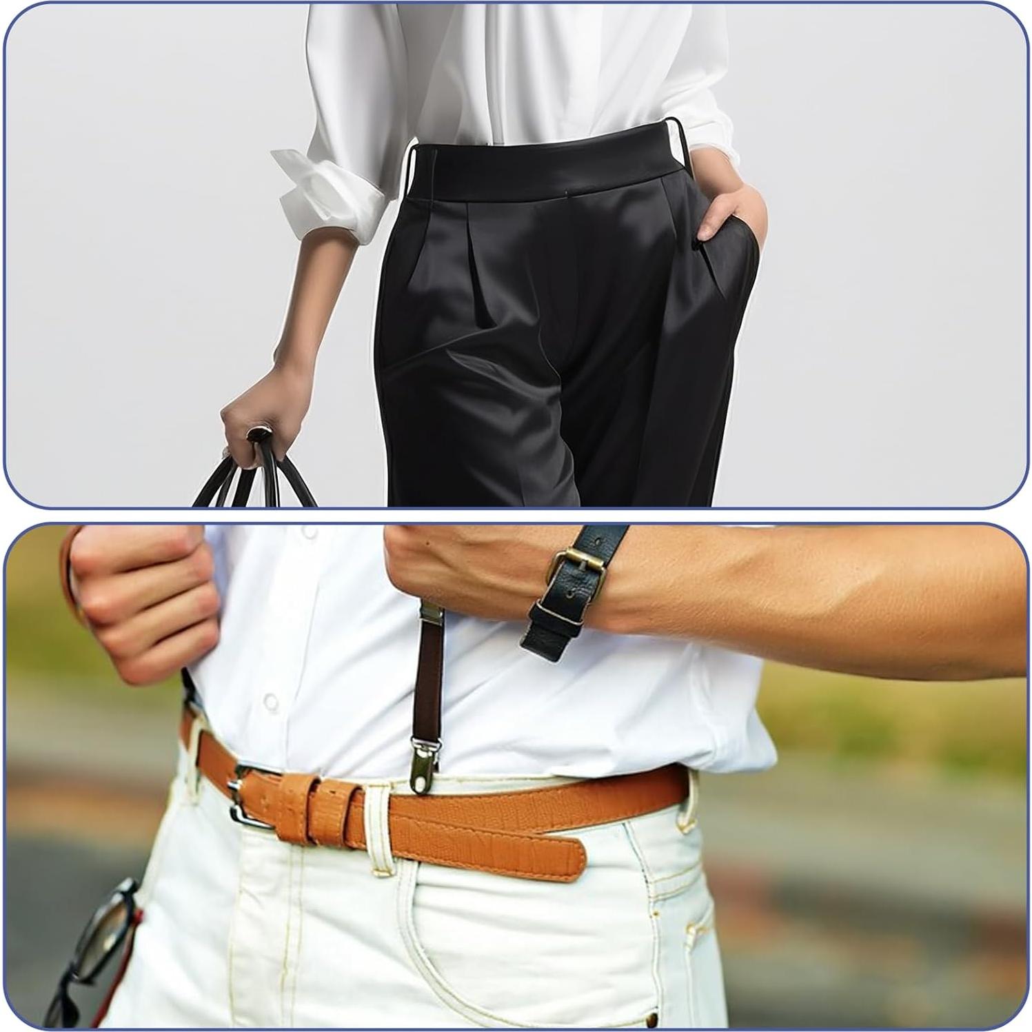 Cinturones Antideslizantes para Camisas Qianyu - 2 Pcs Ajustables