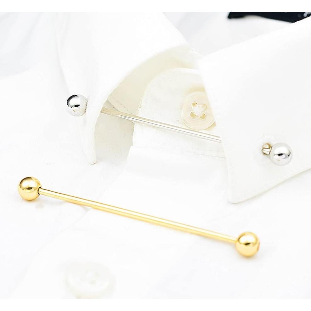 3 Piezas Pin de Cuello Bar de Cobre Duradero Multicolor