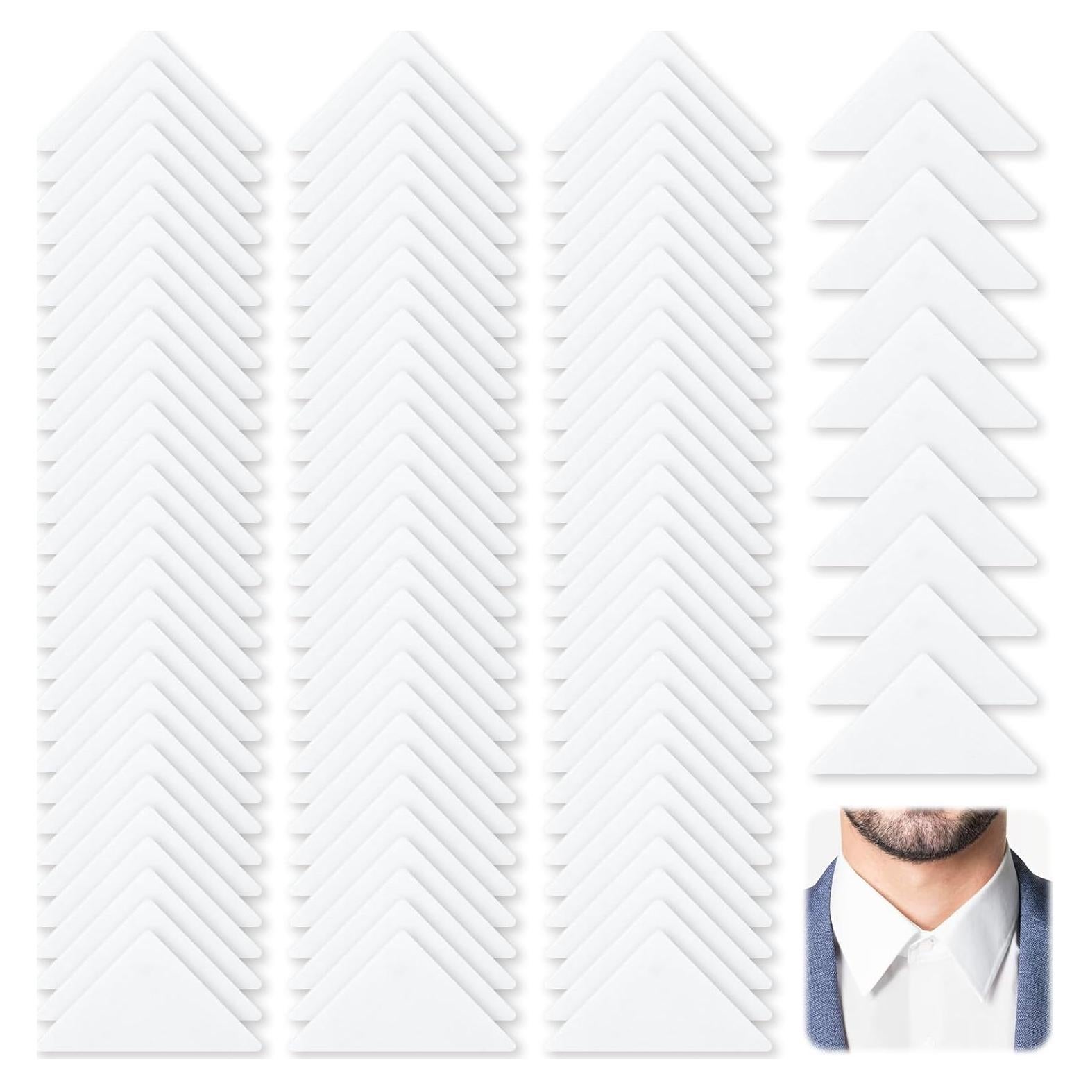 Bewudy 100 Soportes de Cuello Transparentes para Camisas