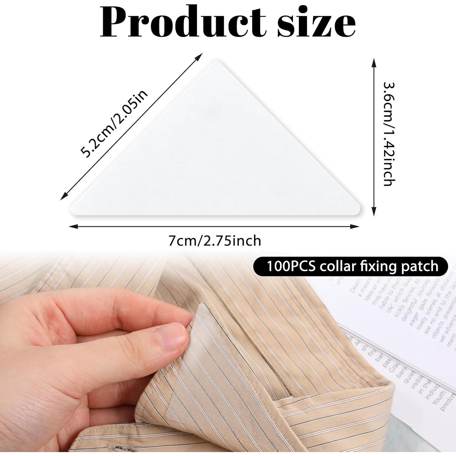 Bewudy 100 Soportes de Cuello Transparentes para Camisas