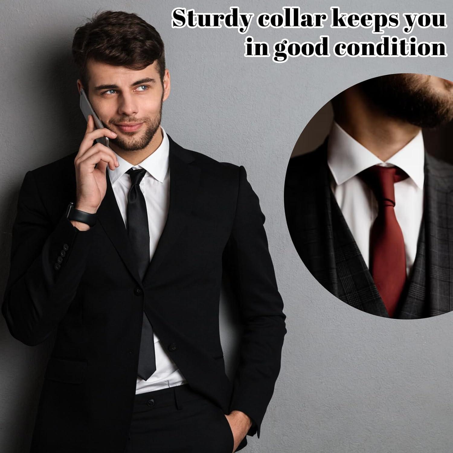 Bewudy 100 Soportes de Cuello Transparentes para Camisas