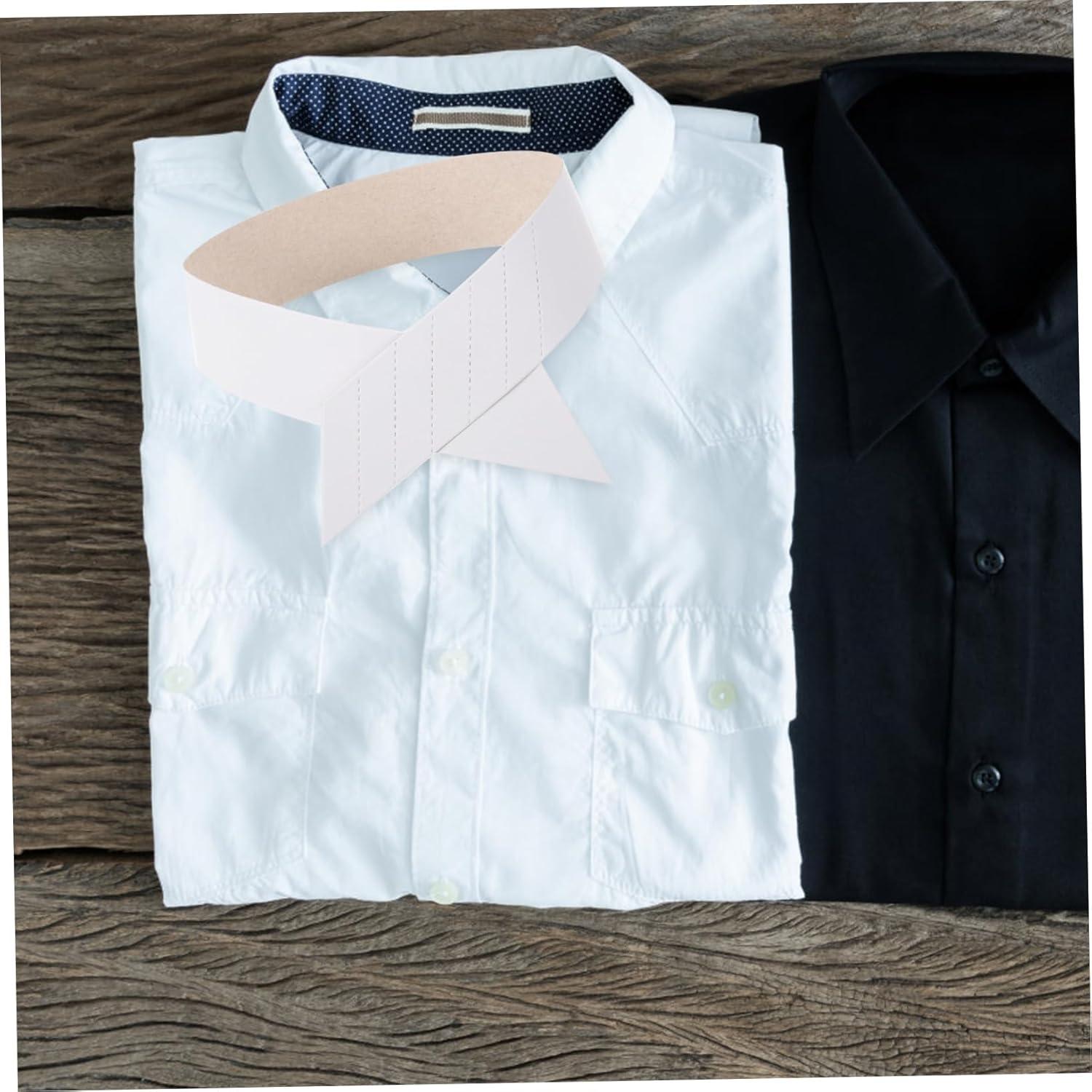 100 Soportes de Cuello de Camisa de Papel HONMEET 41.5x3cm