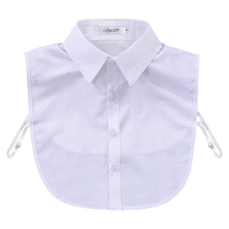 Collar Falso de Moda para Hombre Joyci Algodón Blanco