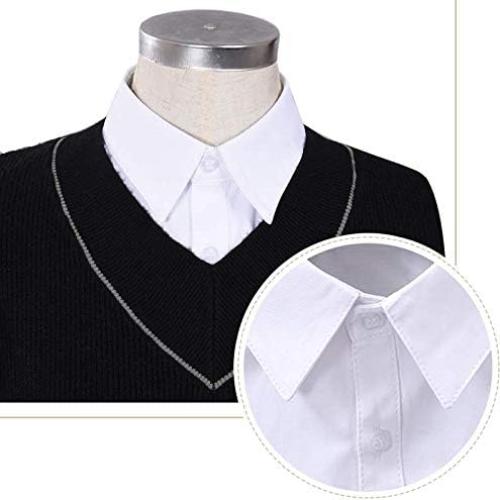 Collar Falso de Moda para Hombre Joyci Algodón Blanco