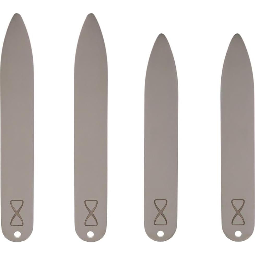 Puntas de Cuello Trafalgar Hombre Acero Inoxidable 2 Pares