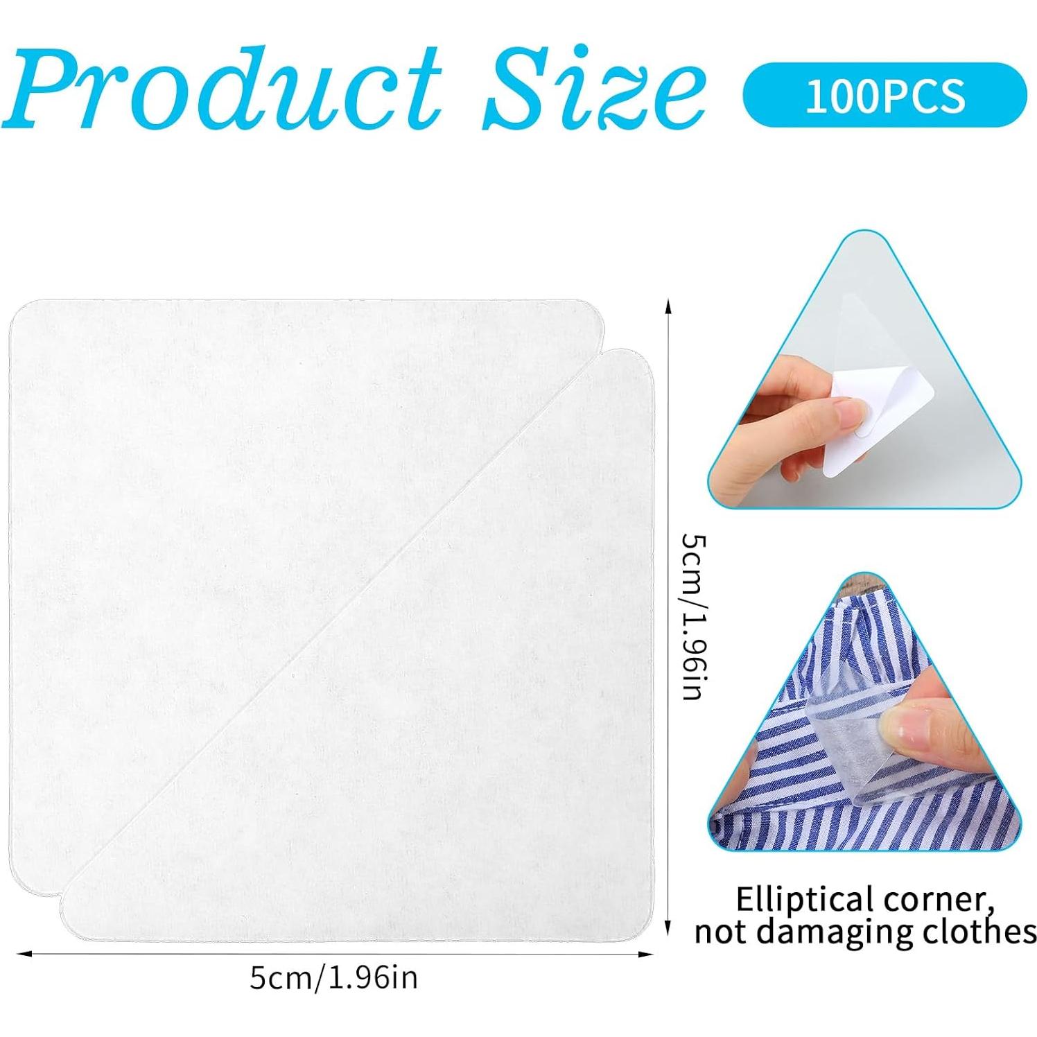 100 Soportes Transparentes para Cuello de Camisa Teaaha