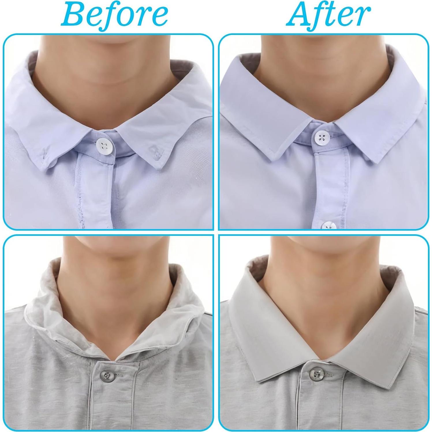 100 Soportes Transparentes para Cuello de Camisa Teaaha