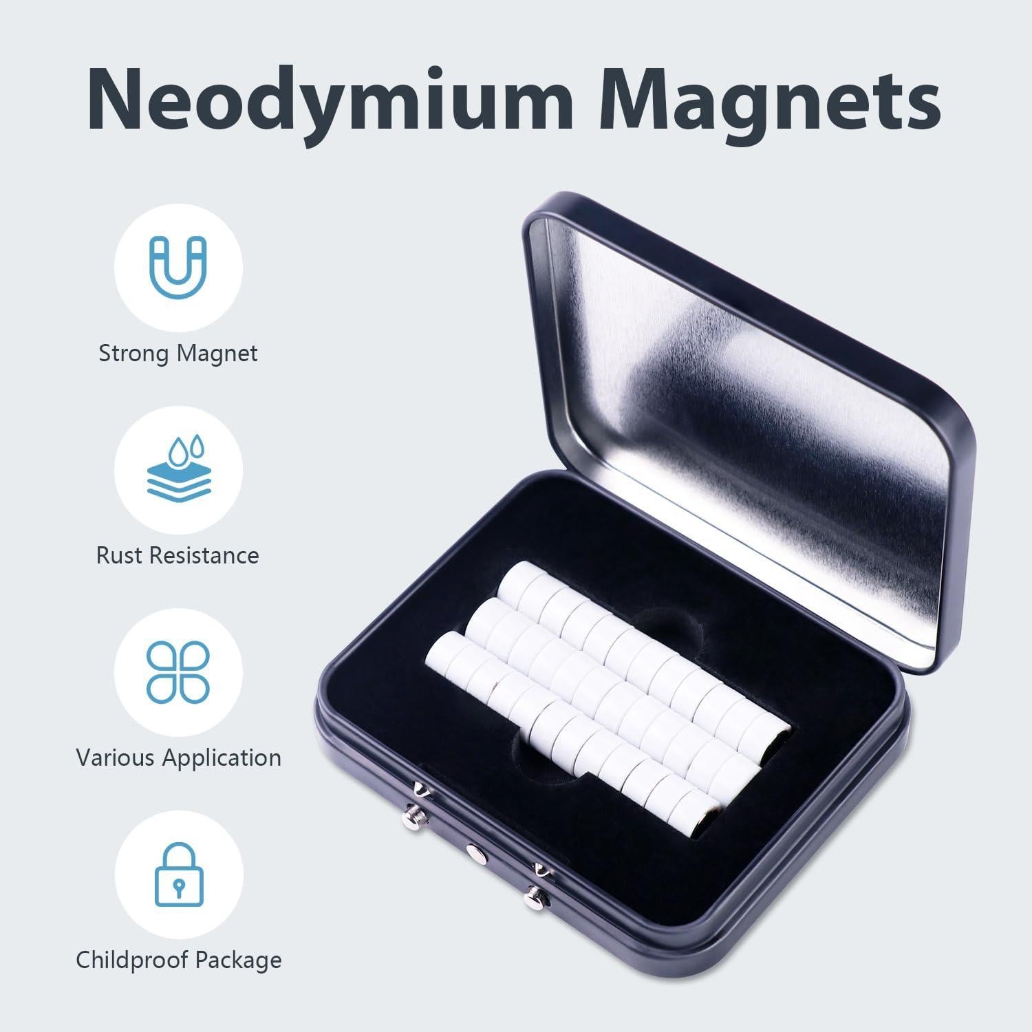 36 Imanes Neodimio para Soportes de Cuello ThreeLeaves