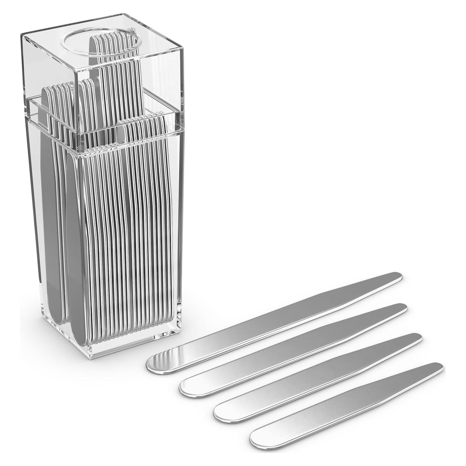 40 Varillas de Cuello de Metal Kosyak para Camisas de Hombre