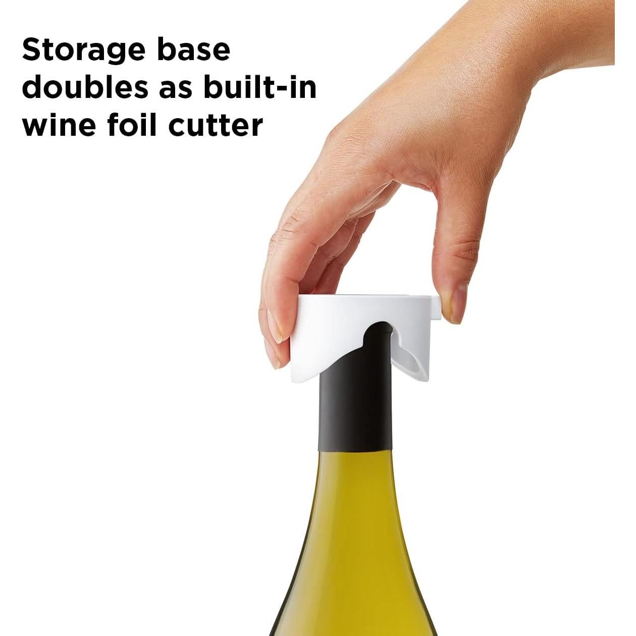 Abridor de Vino Eléctrico Rabbit Compacto con Cortador Integrado