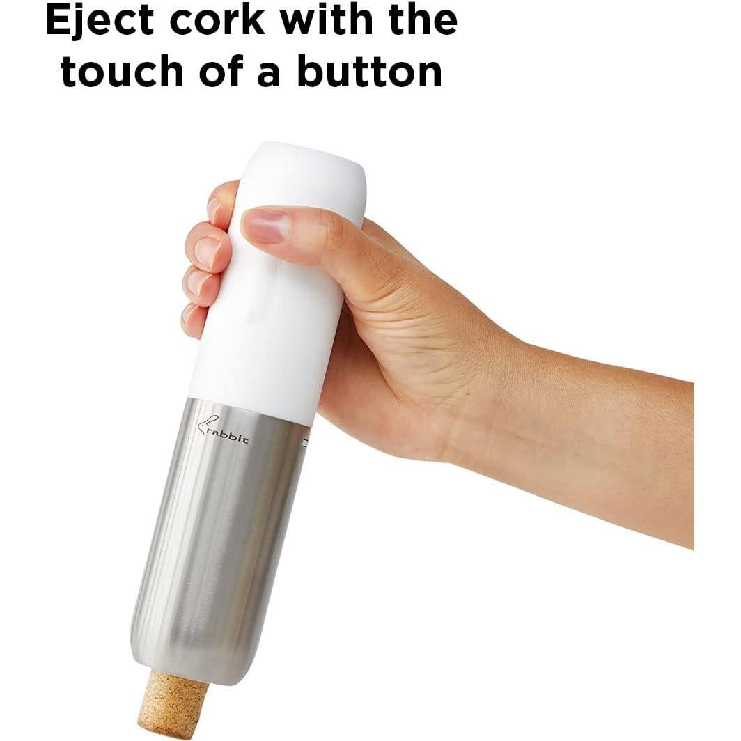 Abridor de Vino Eléctrico Rabbit Compacto con Cortador Integrado