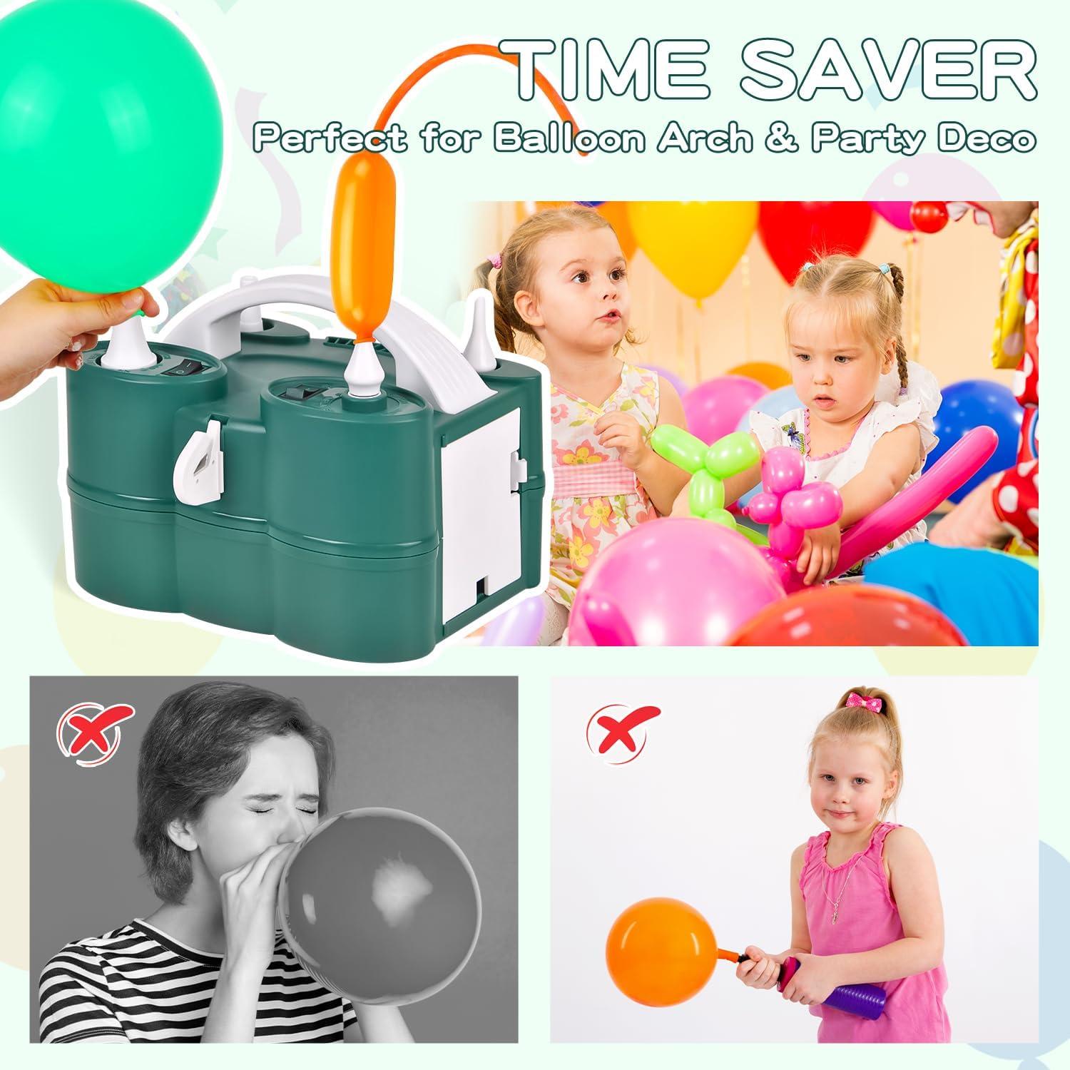 Bomba de Aire Eléctrica LooLaa 3-en-1 para Globos y Flotadores