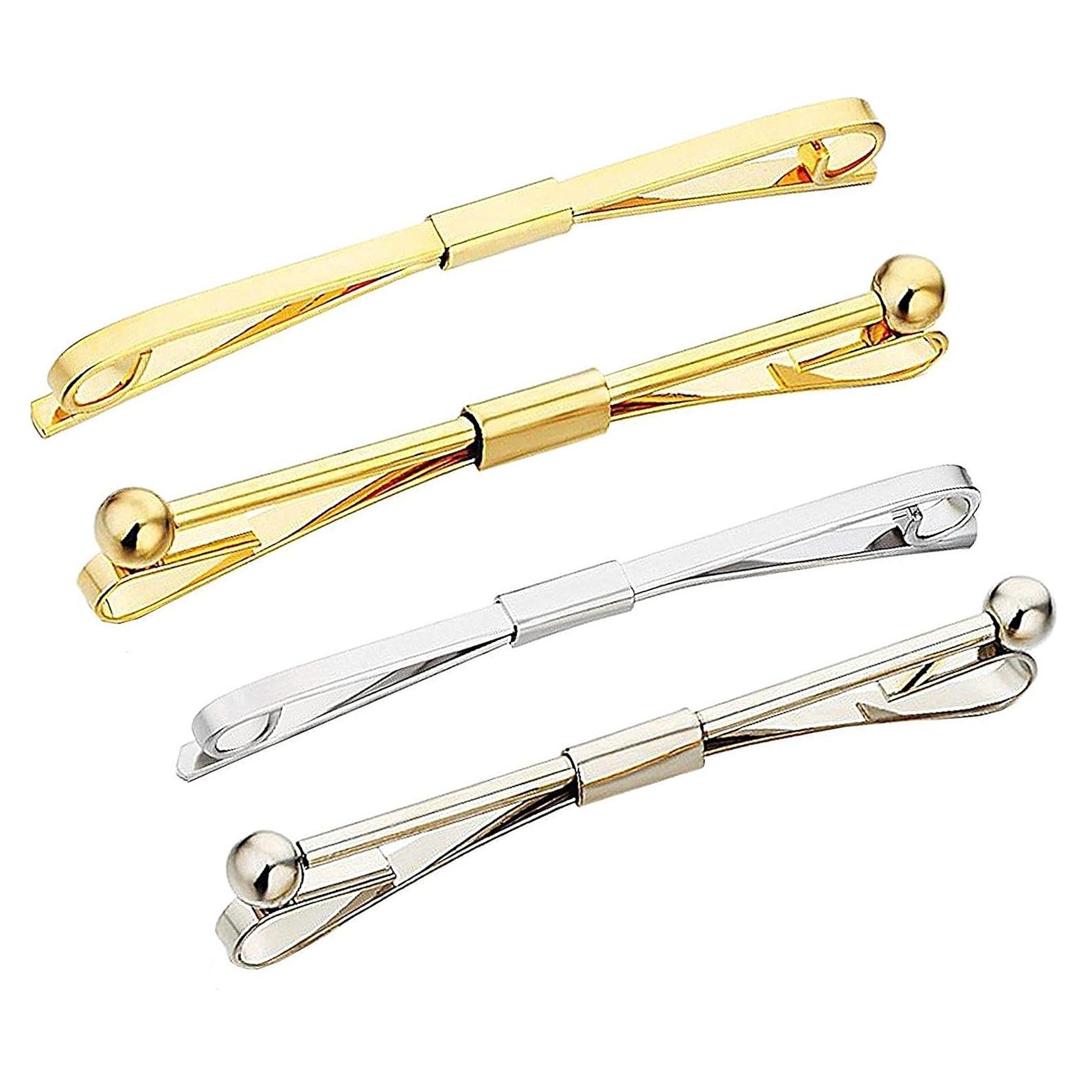 Juego de Pinzas para Corbatas Geek-M, Set de 4 en Caja