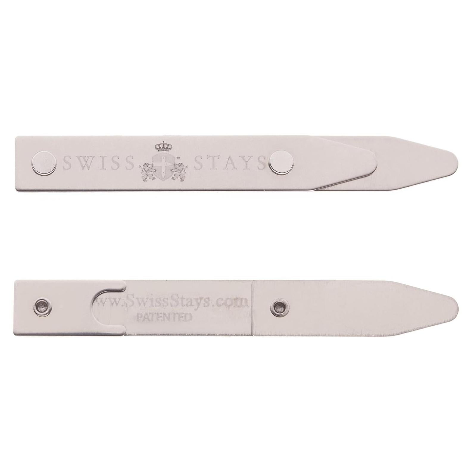 Cuff-Daddy Puntas de Cuello Ajustables Acero Inoxidable 3 Pares