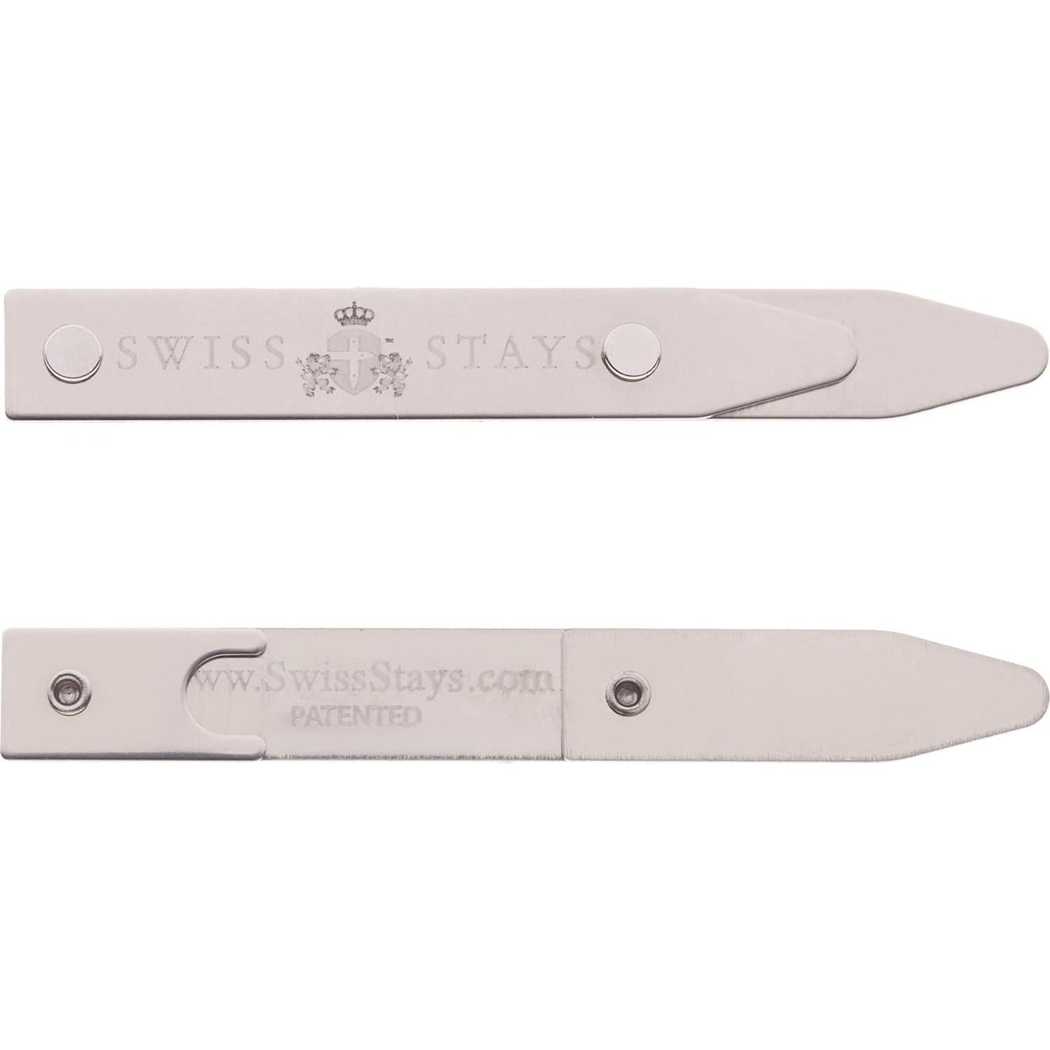 Cuff-Daddy Puntas de Cuello Ajustables Acero Inoxidable 3 Pares