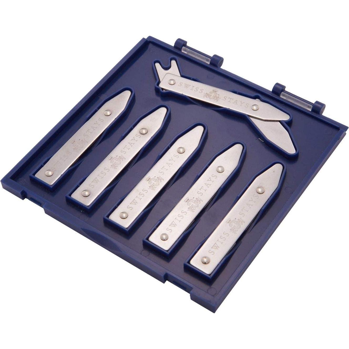 Cuff-Daddy Puntas de Cuello Ajustables Acero Inoxidable 3 Pares