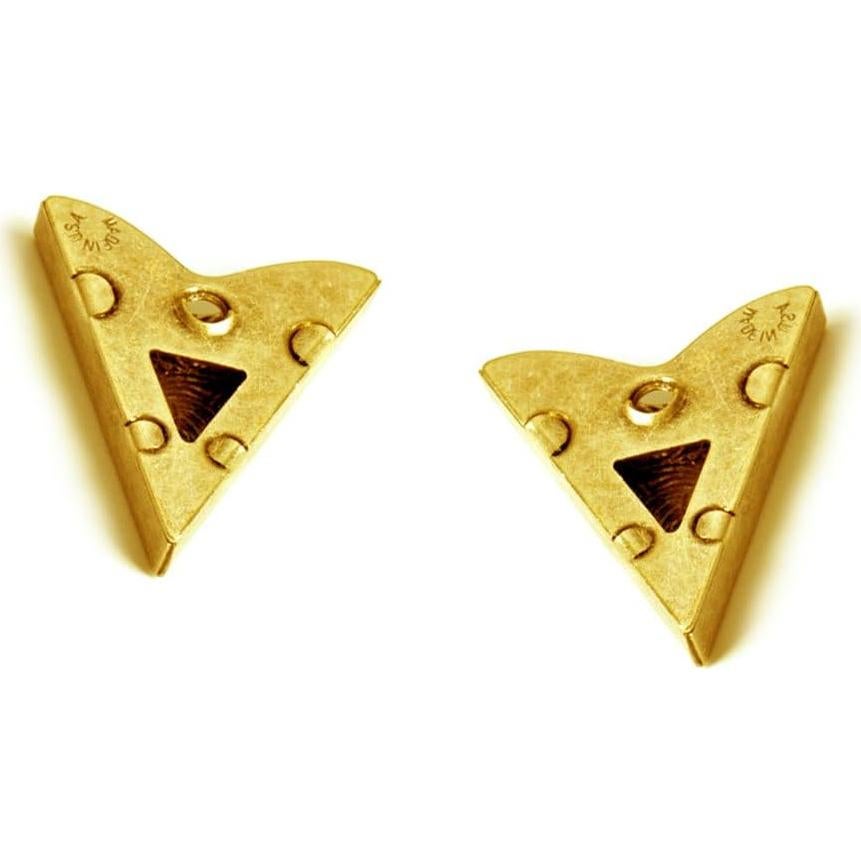 Puntas de Collar de Piedra Ámbar HHH - Acabado en Latón