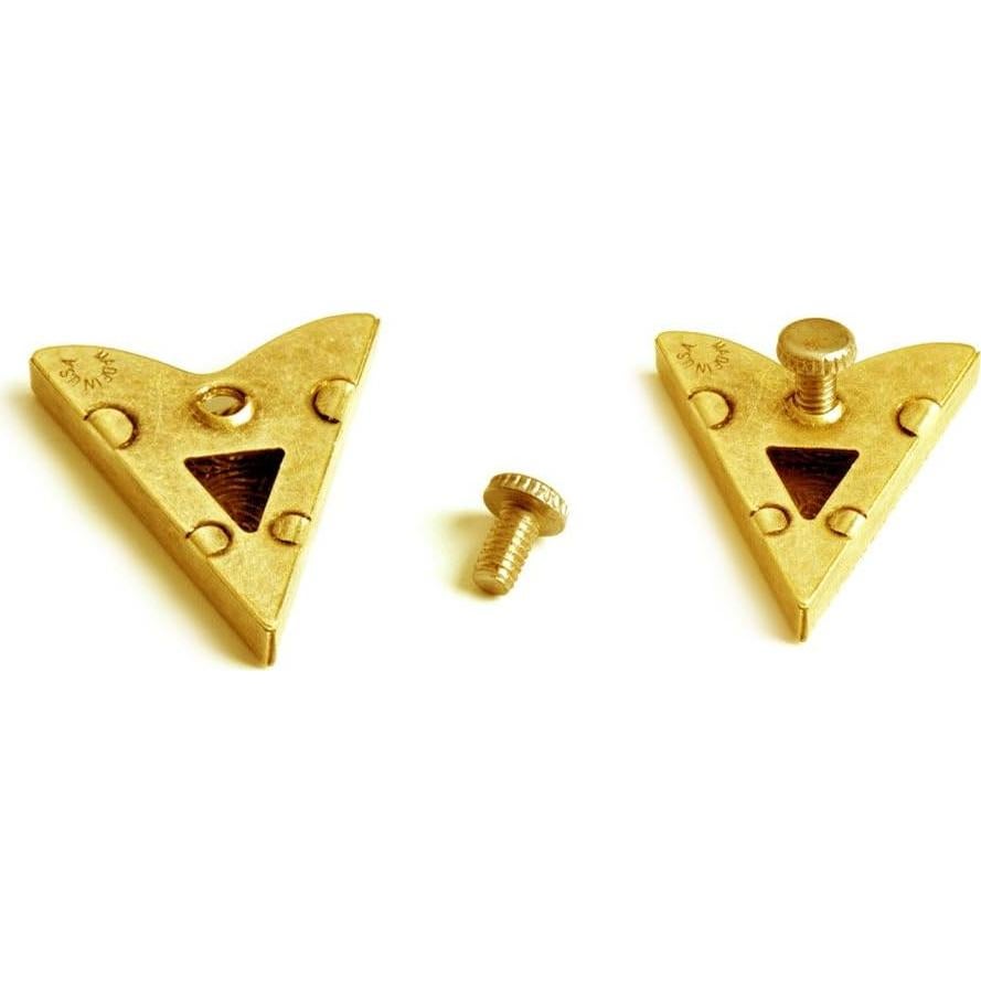 Puntas de Collar de Piedra Ámbar HHH - Acabado en Latón