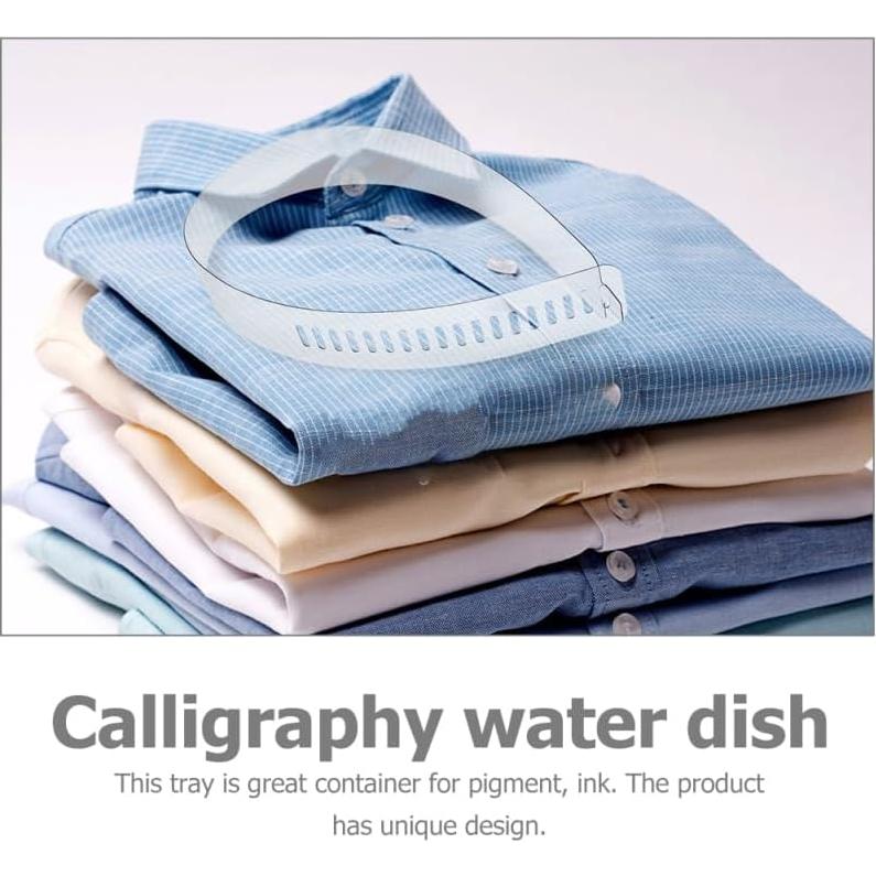 50 Tiras de Soporte para Cuello de Camisa Ciieeo PVC Blancas