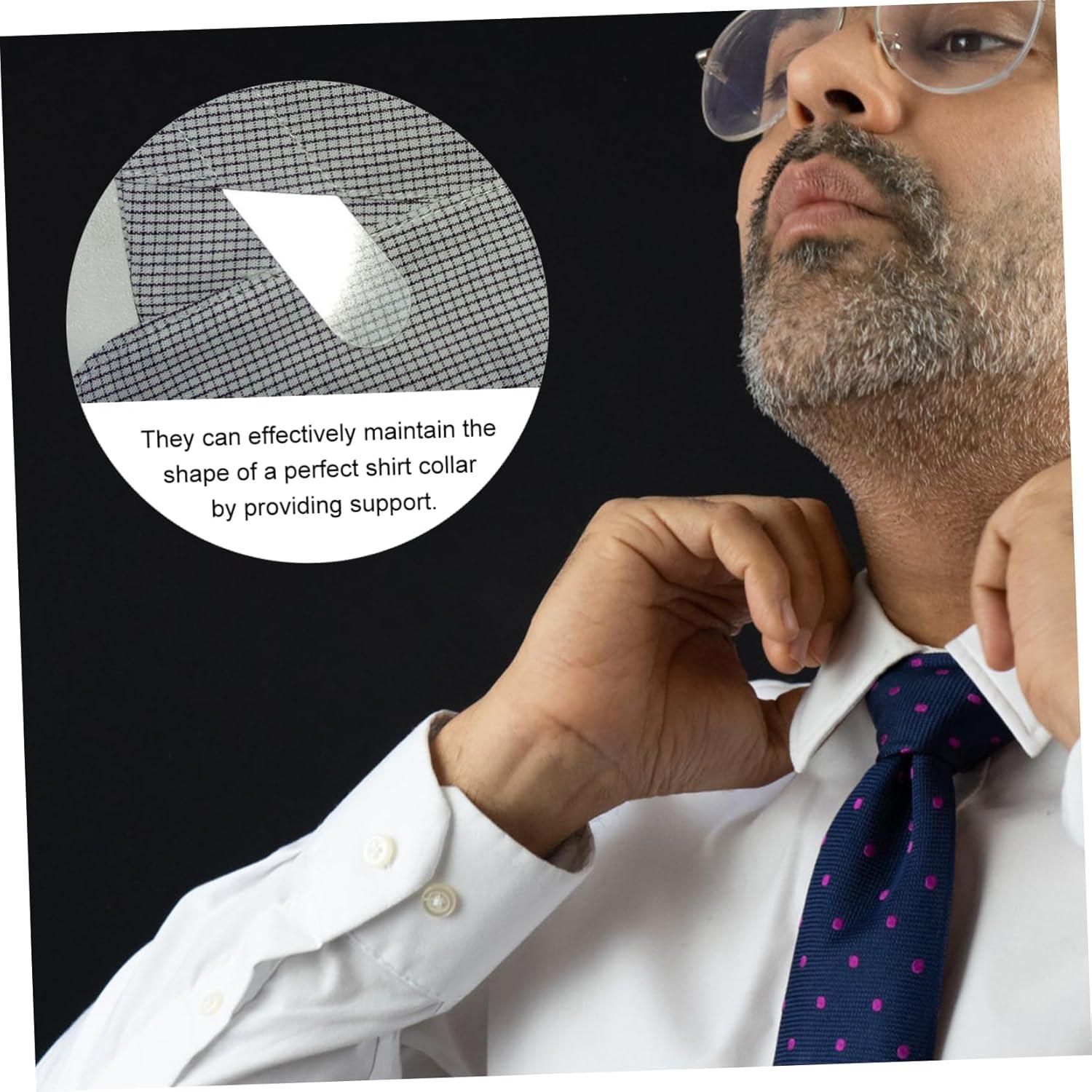 300 Soportes de Cuello de Camisa PACKOVE - Plástico Transparente