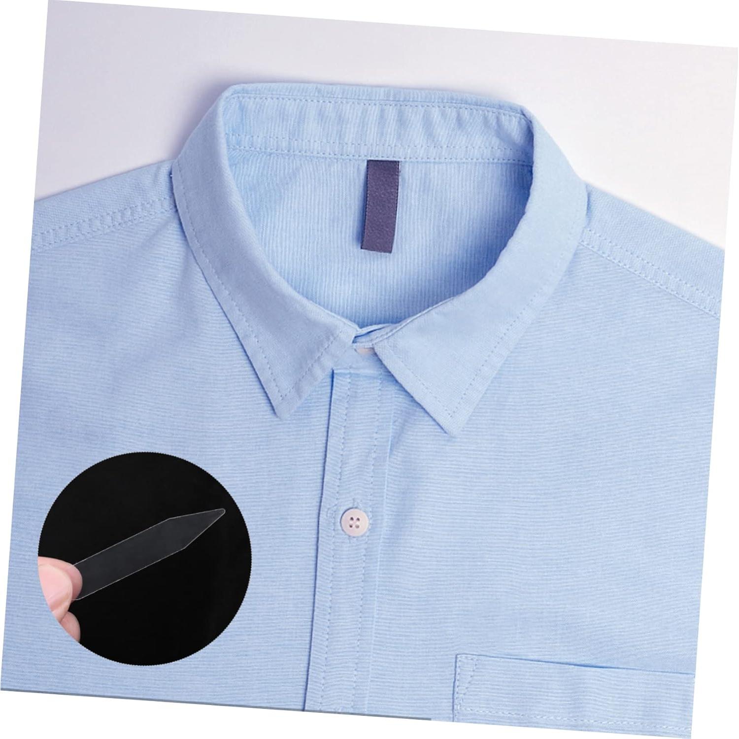 300 Soportes de Cuello de Camisa PACKOVE - Plástico Transparente