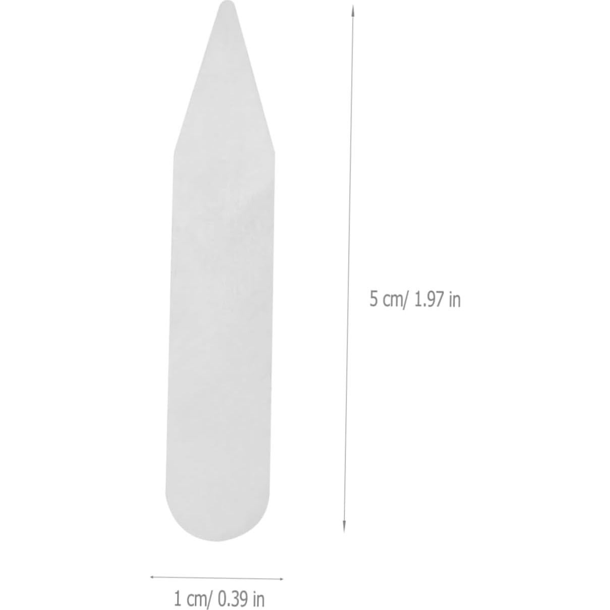 300 Soportes de Cuello de Camisa PACKOVE - Plástico Transparente