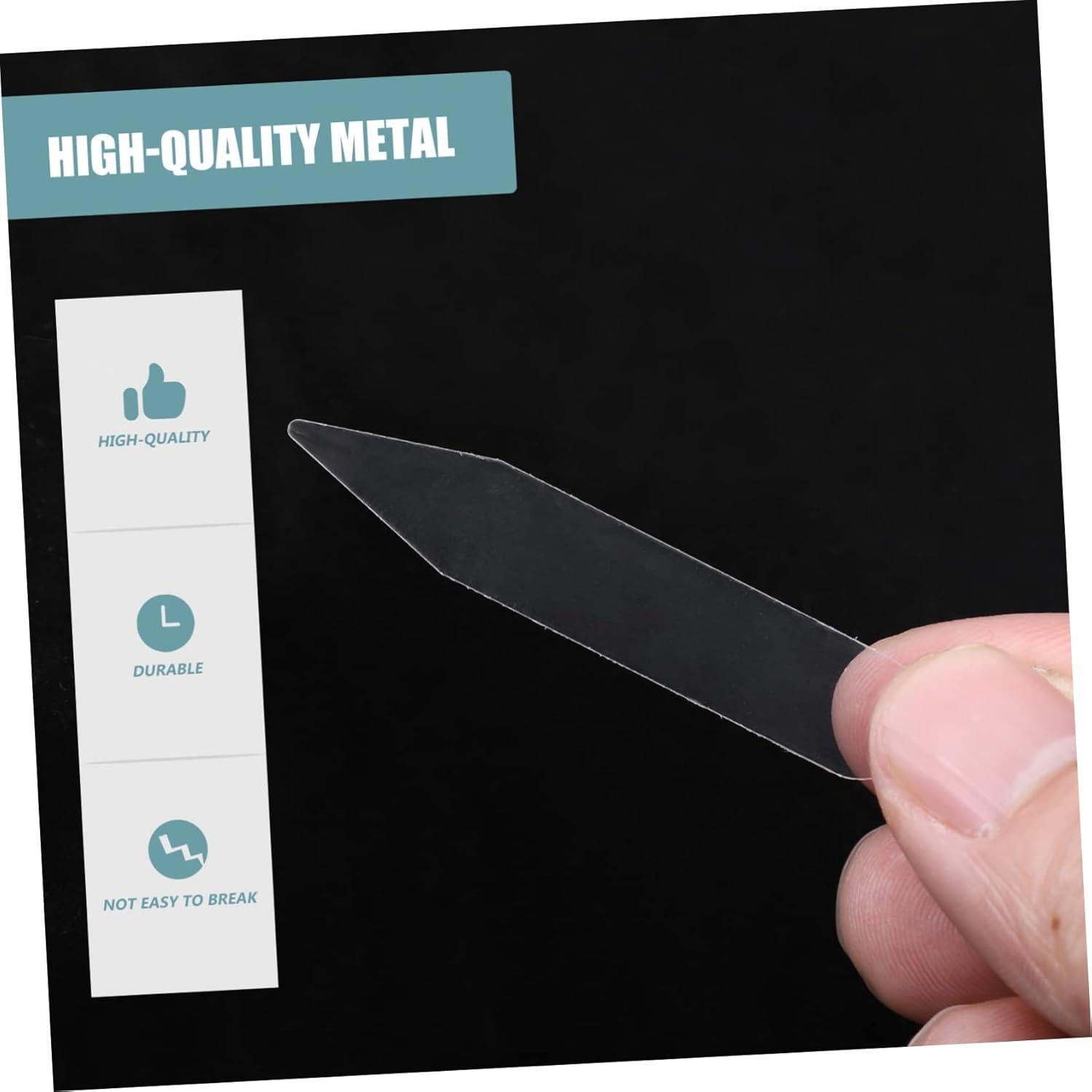 300 Soportes de Cuello de Camisa PACKOVE - Plástico Transparente